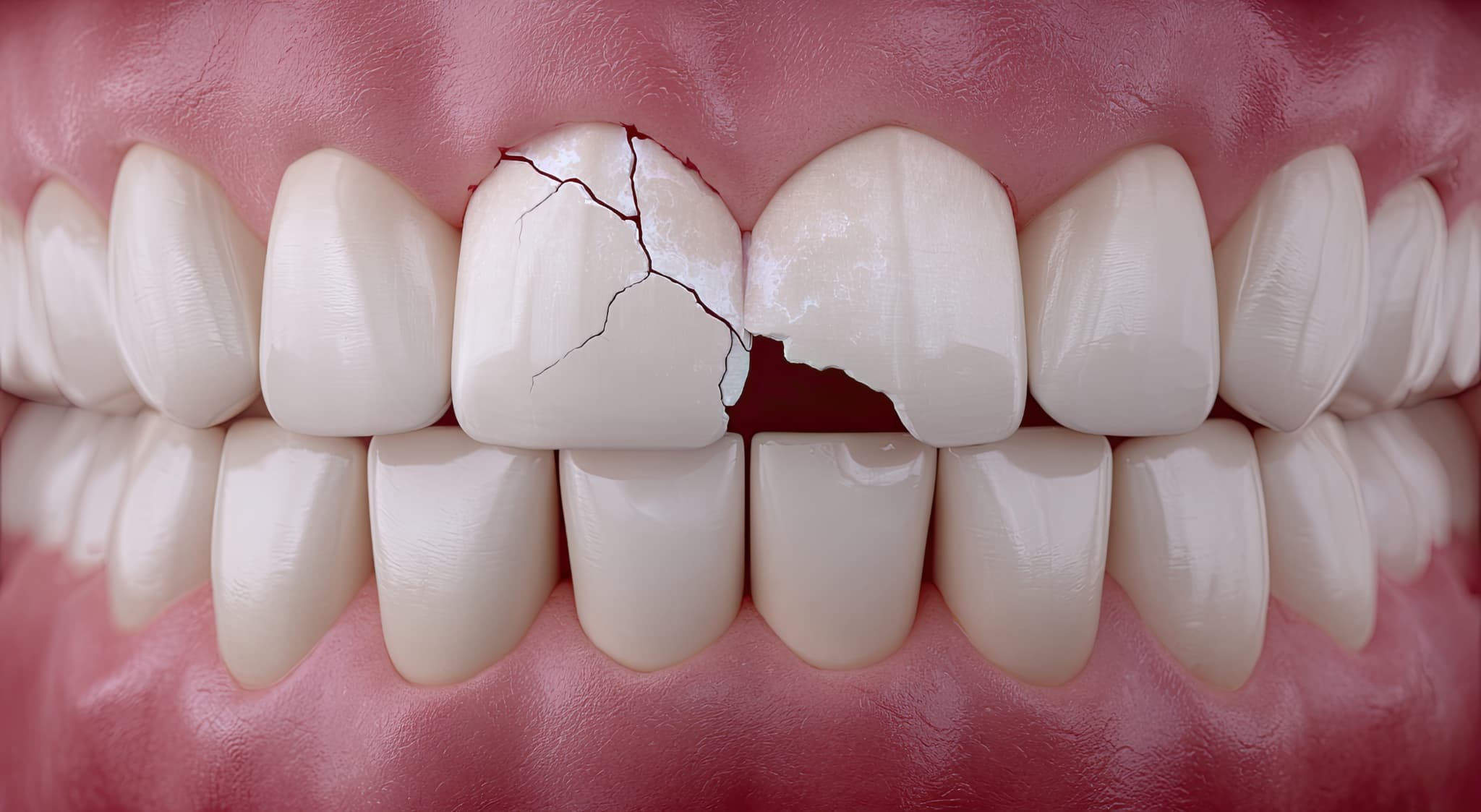 ダメージを負った歯