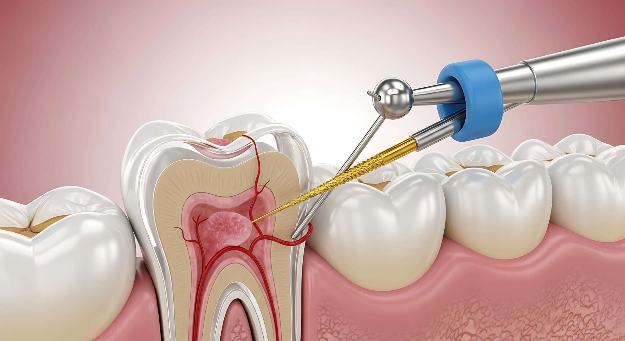 根管治療の様子